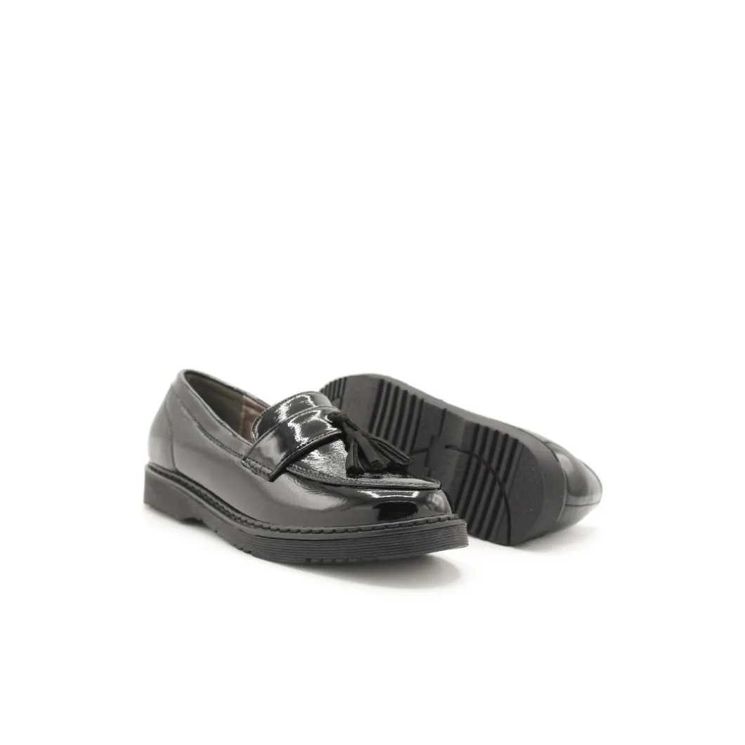 Mocasín charol negro
