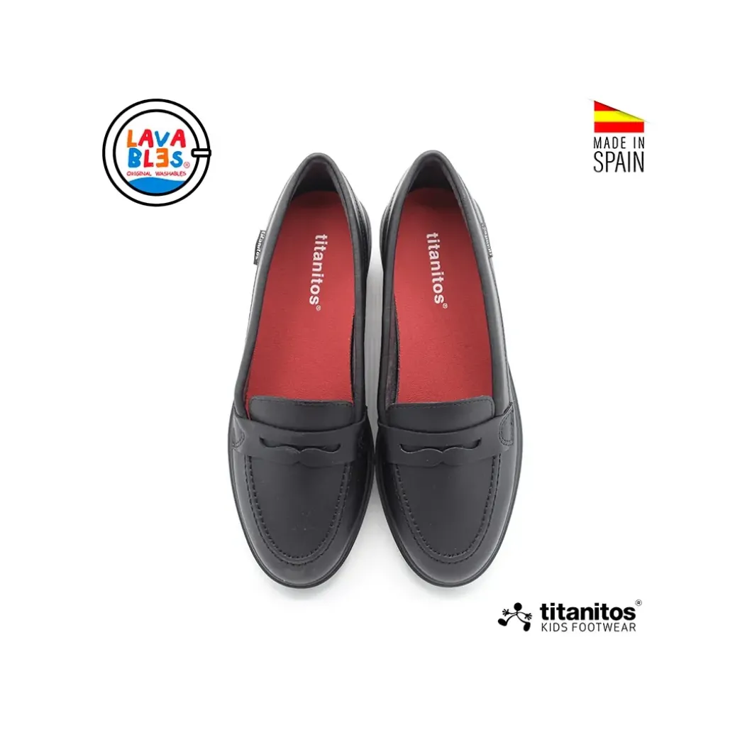 Mocasín colegial marino C990 Titanitos