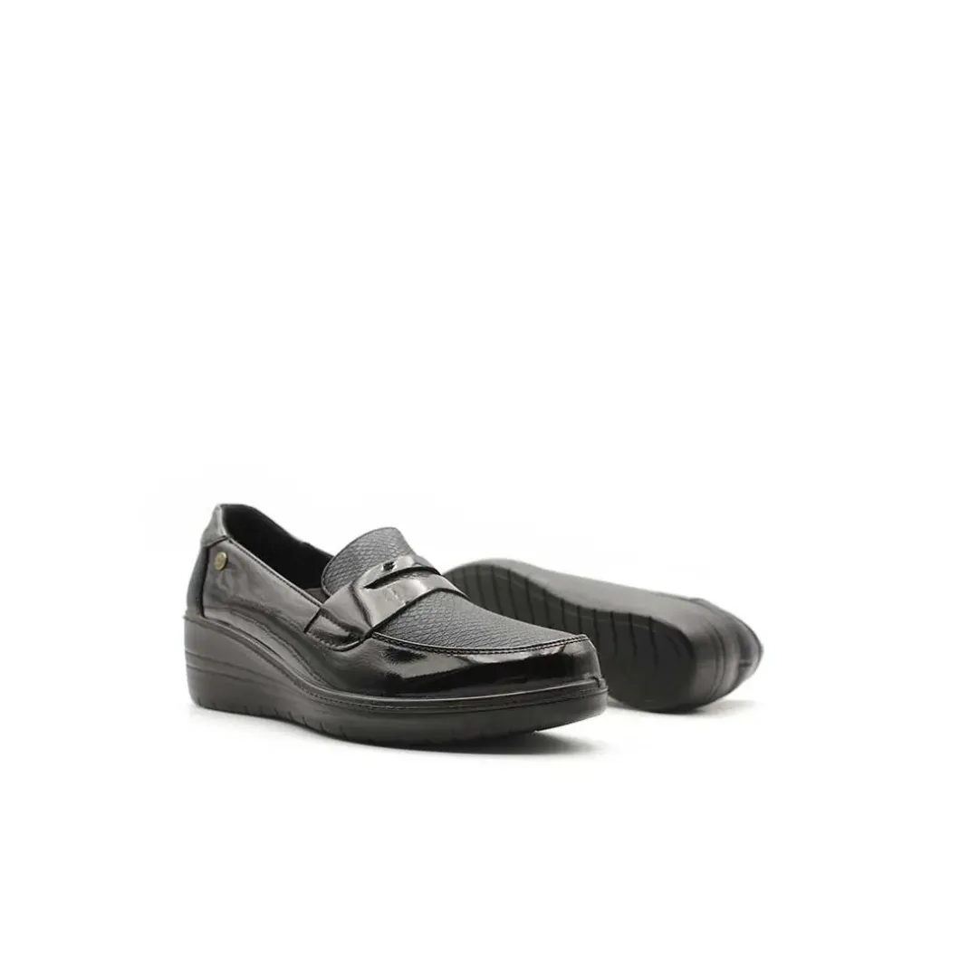 Mocasín con cuña negro