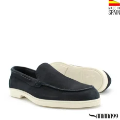 MOCASÍN NOBUCK AZUL MARINO