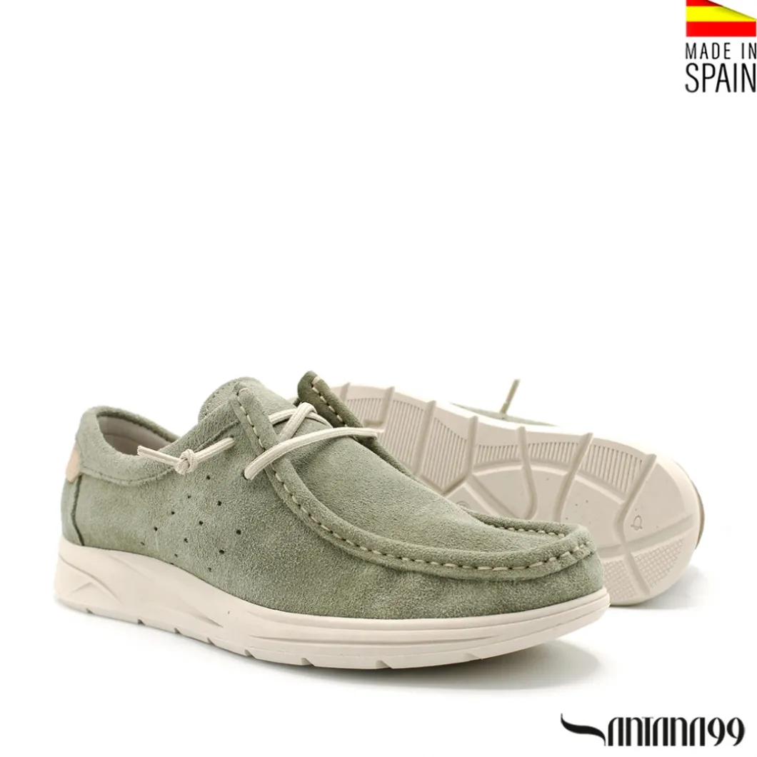 Mocasín wallabee verde mint