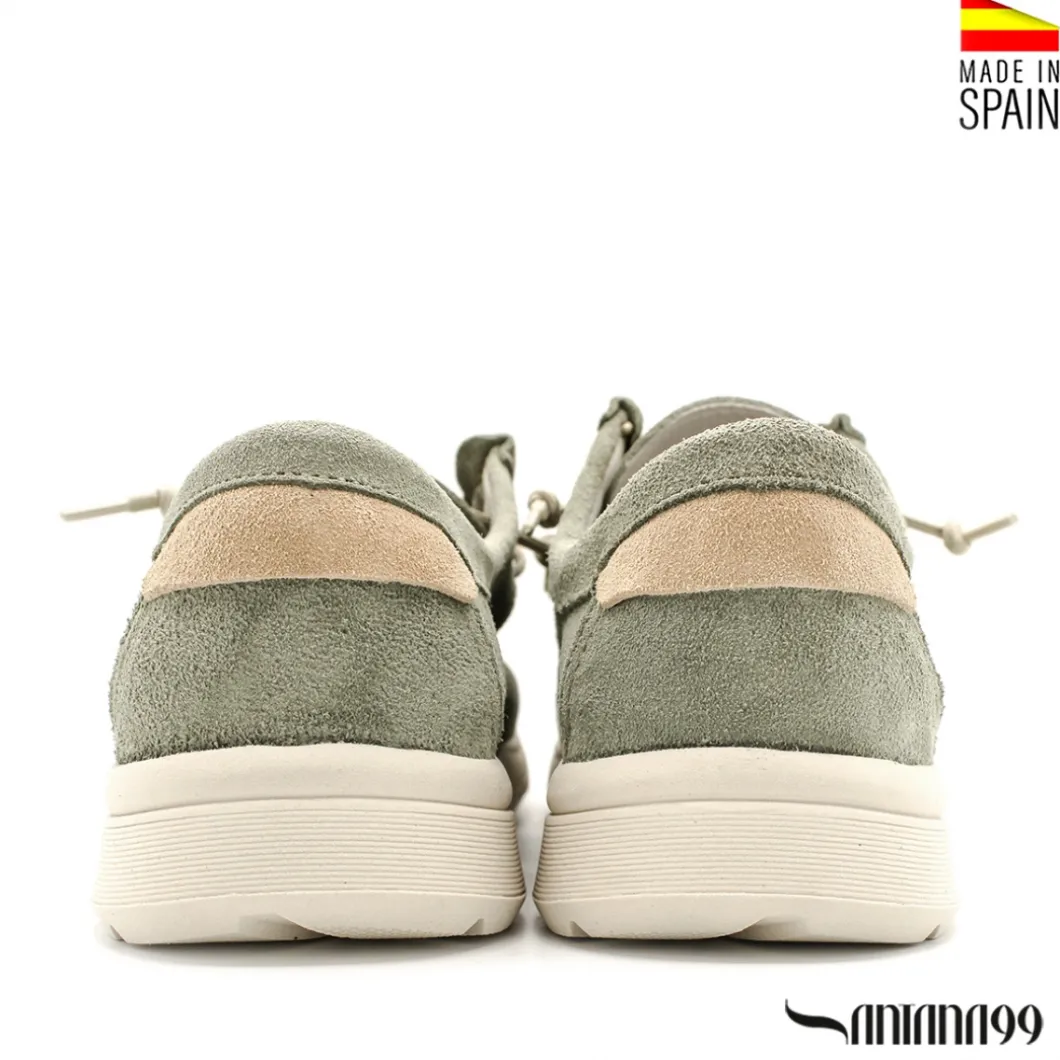 Mocasín wallabee verde mint