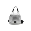 Mochila acolchada plata