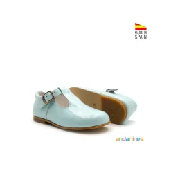 Pepitos charol celeste classic Andanines