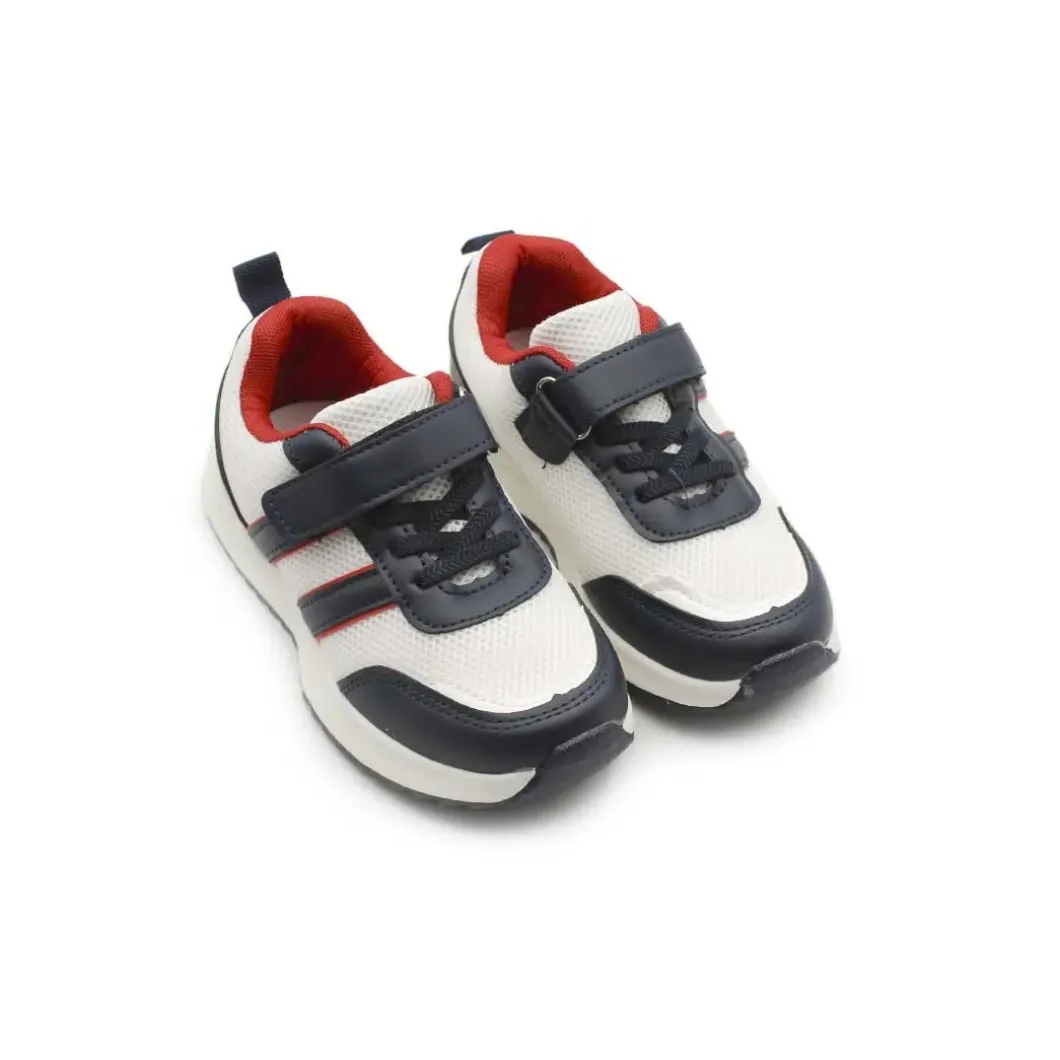 Playeras marino y blanco con velcro