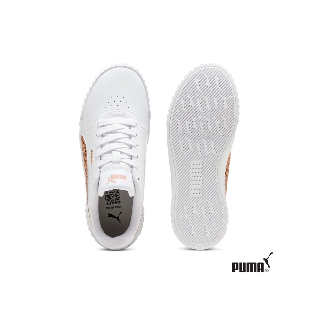 Puma Carina 3.0 Animal Jr blancas