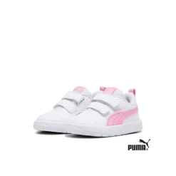 Puma Courtflex V3 V PS Blanco-Rosa