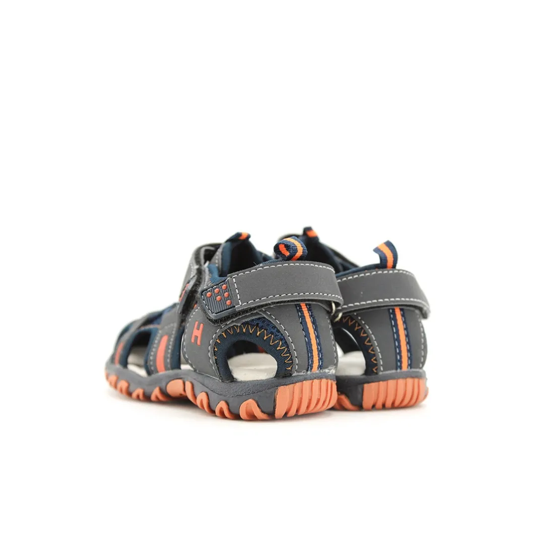 SANDALIA 400120 MARINO/NARANJA