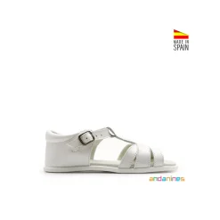 Sandalia Adanines nácar piel
