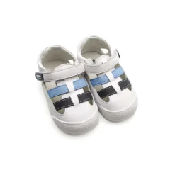 Sandalia barefoot piel blanca