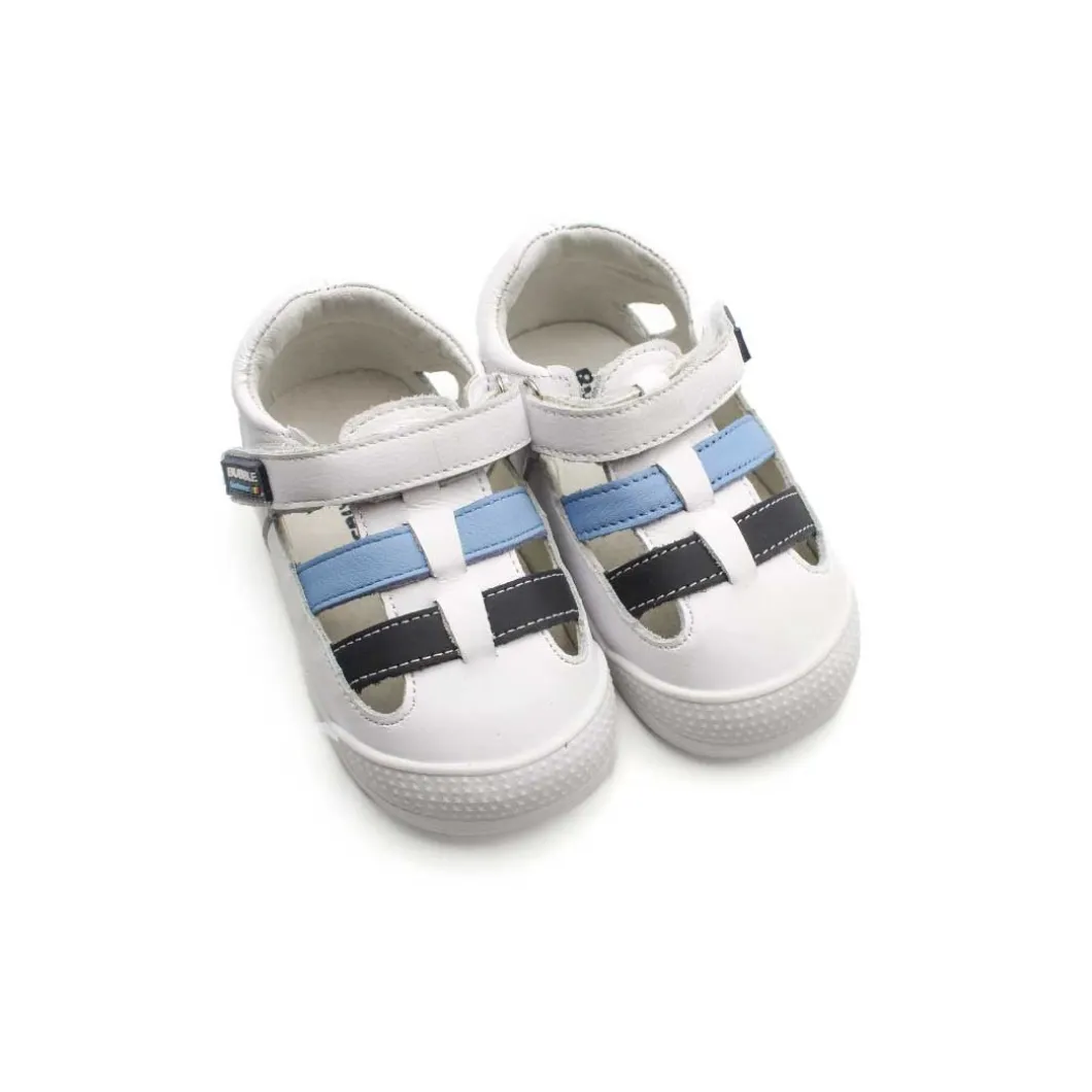 Sandalia barefoot piel blanca