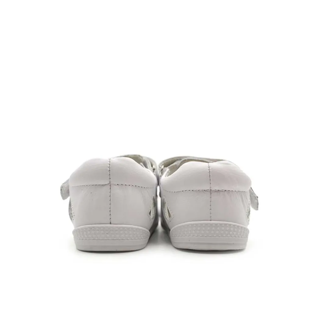 Sandalia barefoot piel blanca