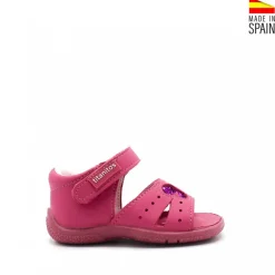 SANDALIA BEBE GLITTER FUCSIA