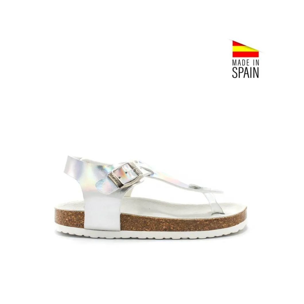 SANDALIA BIO ESCLAVA PLATA
