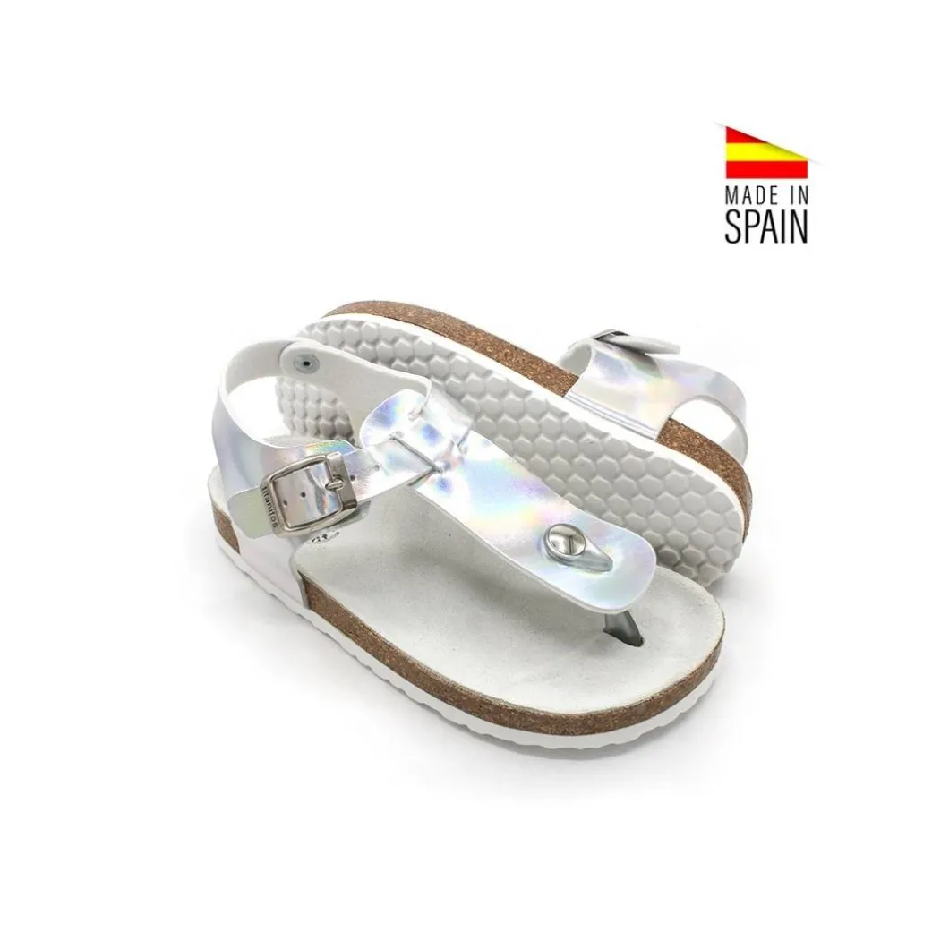 SANDALIA BIO ESCLAVA PLATA
