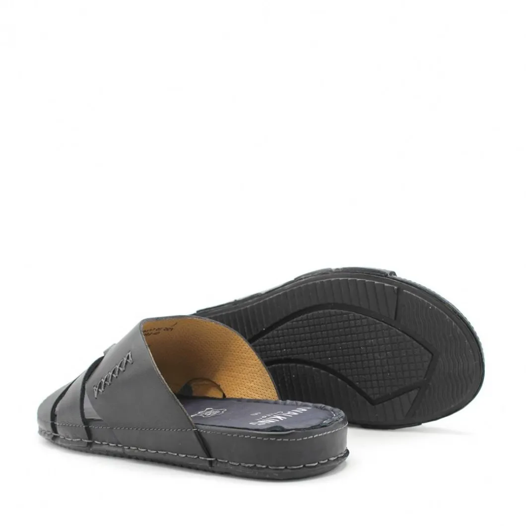 SANDALIA CONFORT PIEL NEGRA