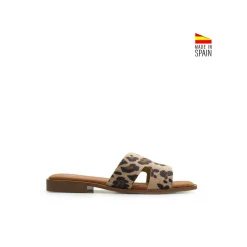 Sandalia destalonada leopardo