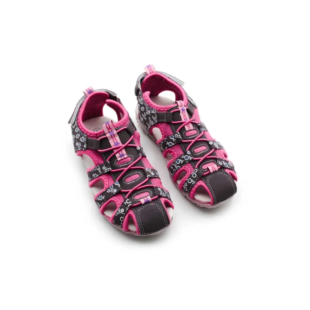 Sandalia flower 400121 fucsia