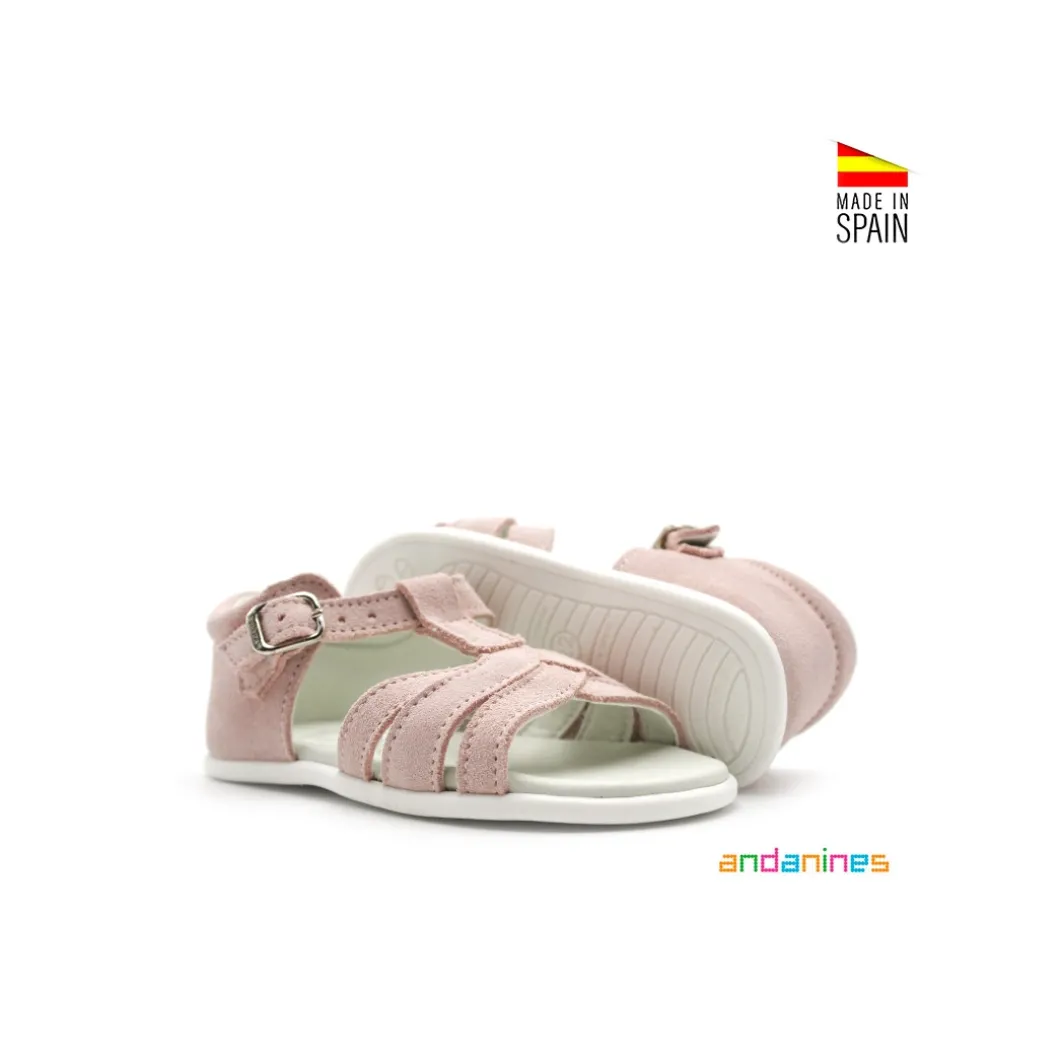 Sandalia infantil Andanines ante rosa