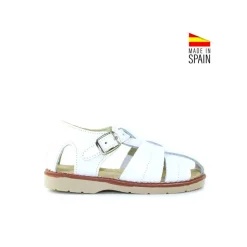 SANDALIA PIEL ALDINO BLANCA