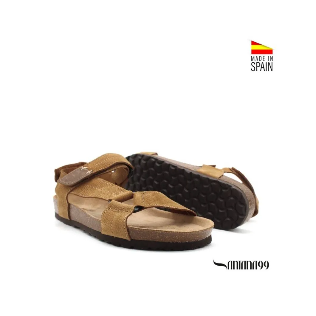 Sandalia piel bio orishas camel