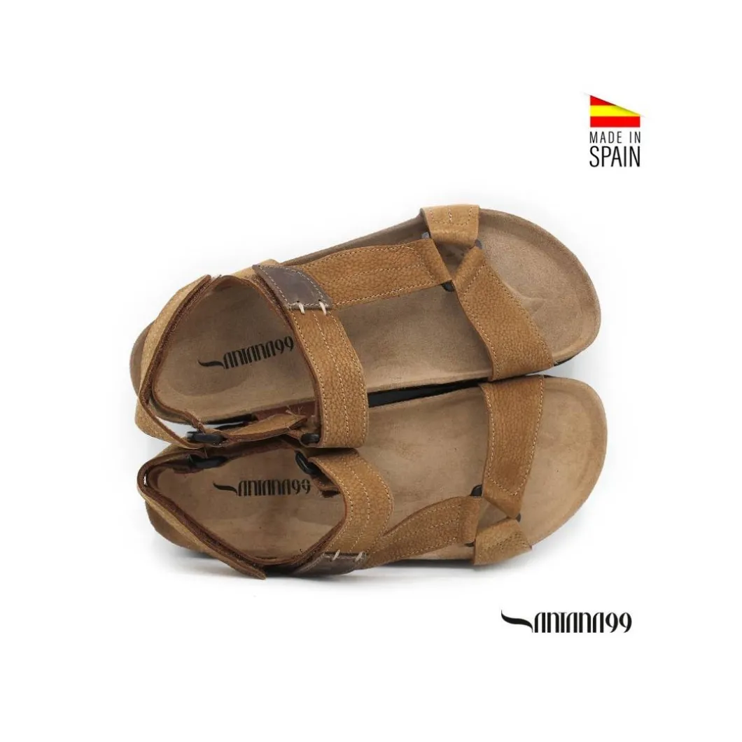 Sandalia piel bio orishas camel