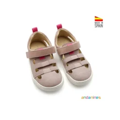 Sandalia rosa cerrada barefoot
