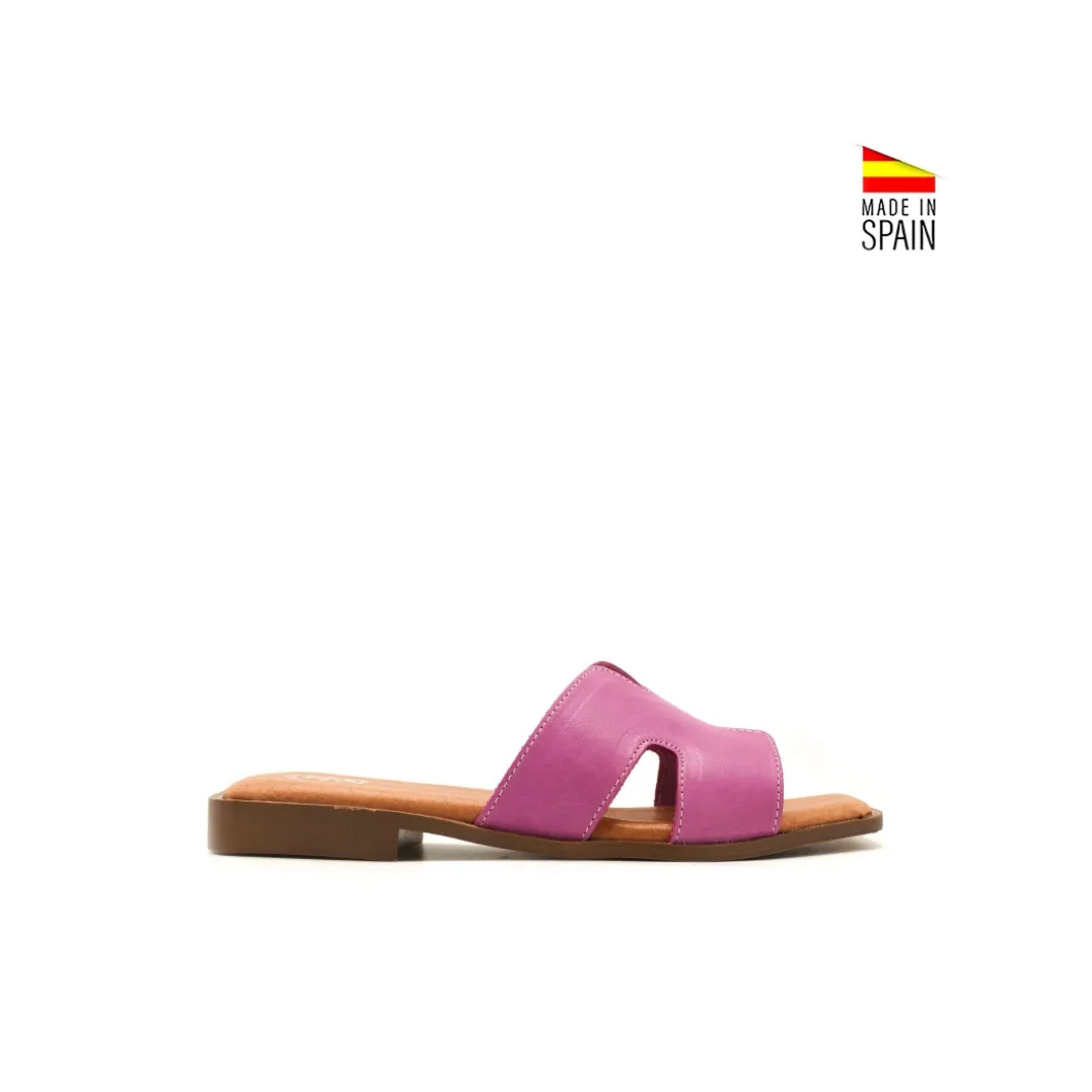 Sandalia slim H fucsia