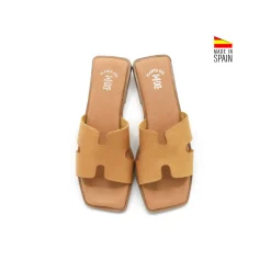 Sandalia slim H mostaza