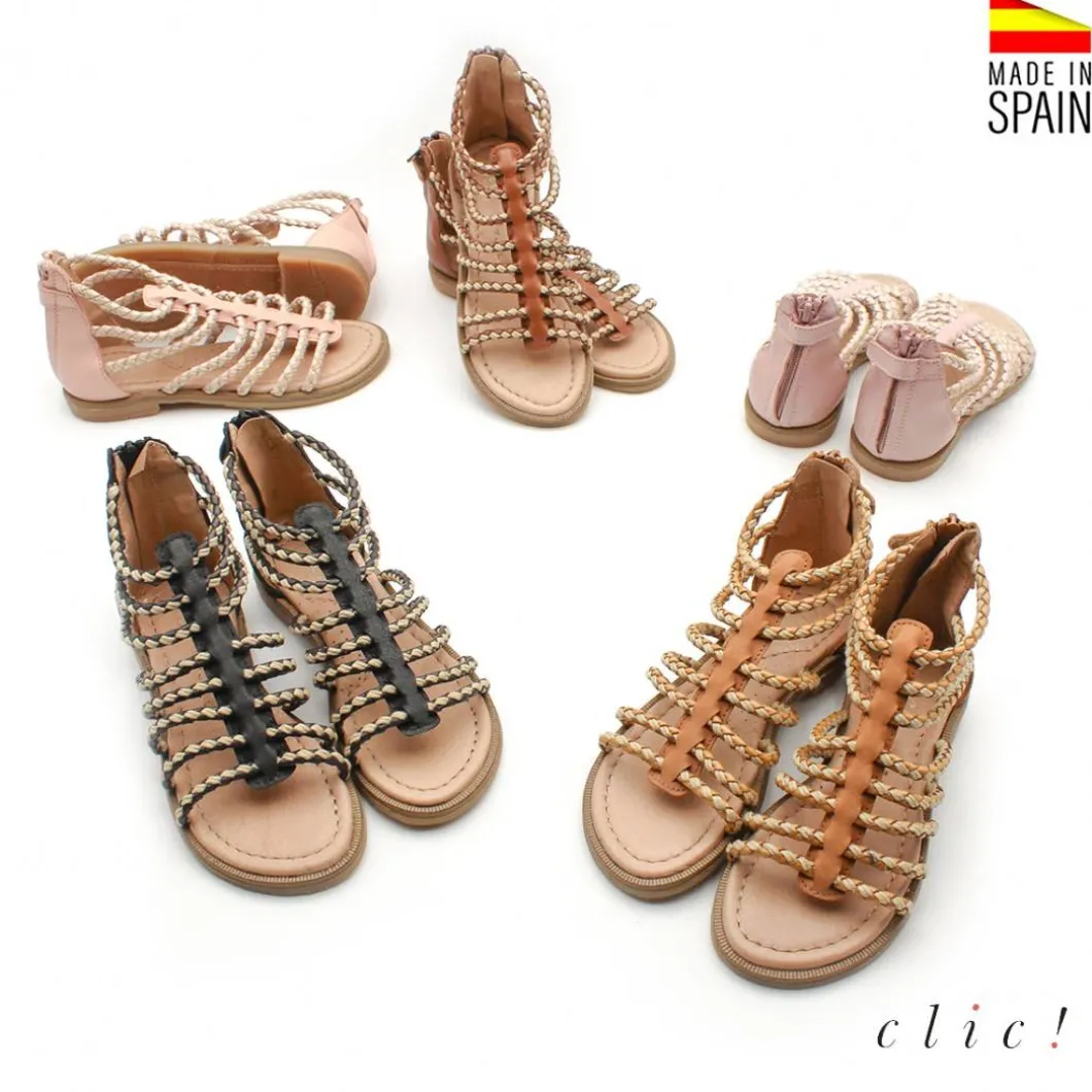 SANDALIAS NIÑA ROMANAS CUERDAS