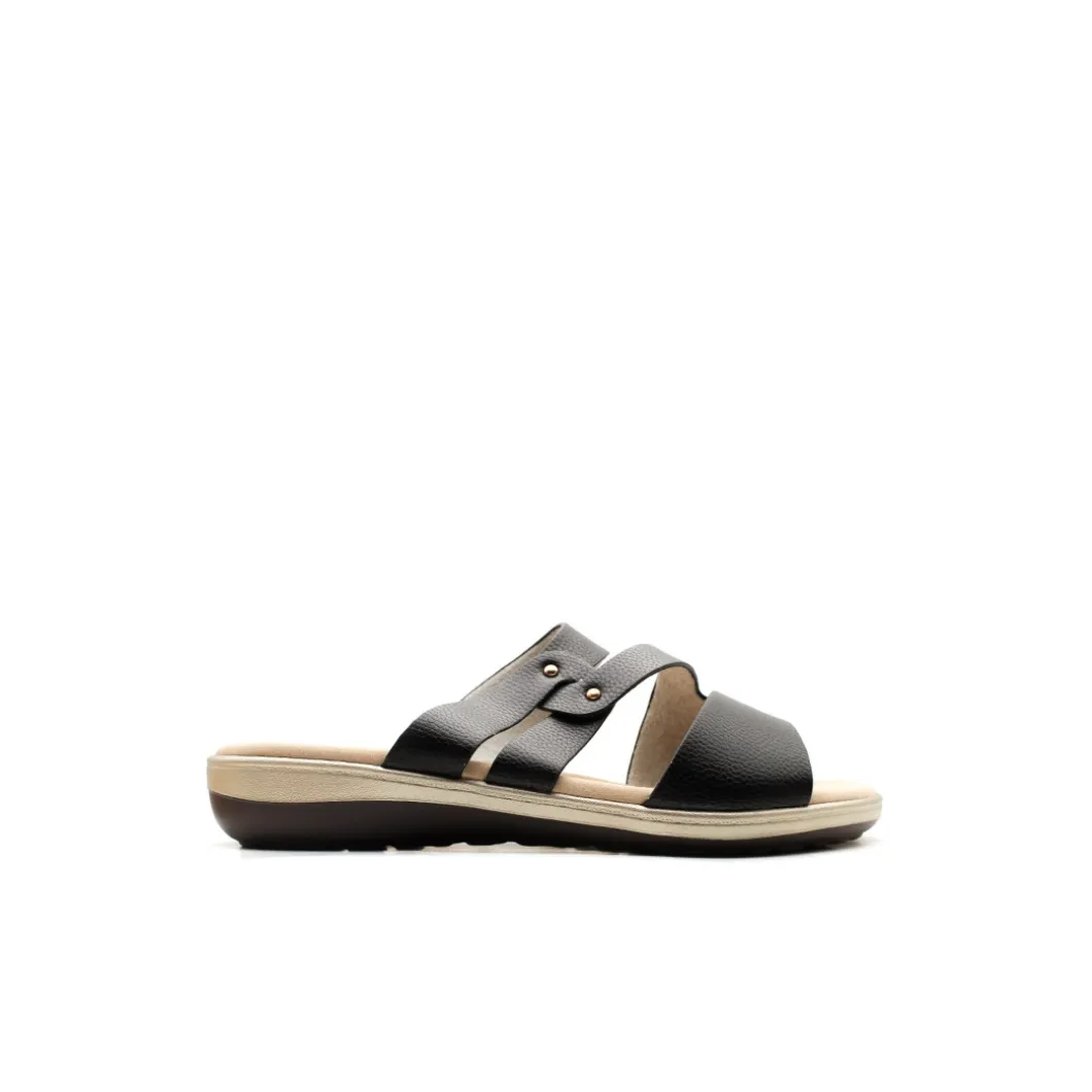 Sandalias señora tallas grandes negro