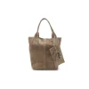 Shopper piel serraje taupe