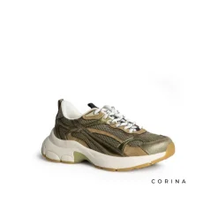 Sneaker verde estilo chunky