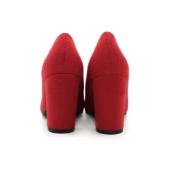 STILETTO TACÓN ANCHO ROJO