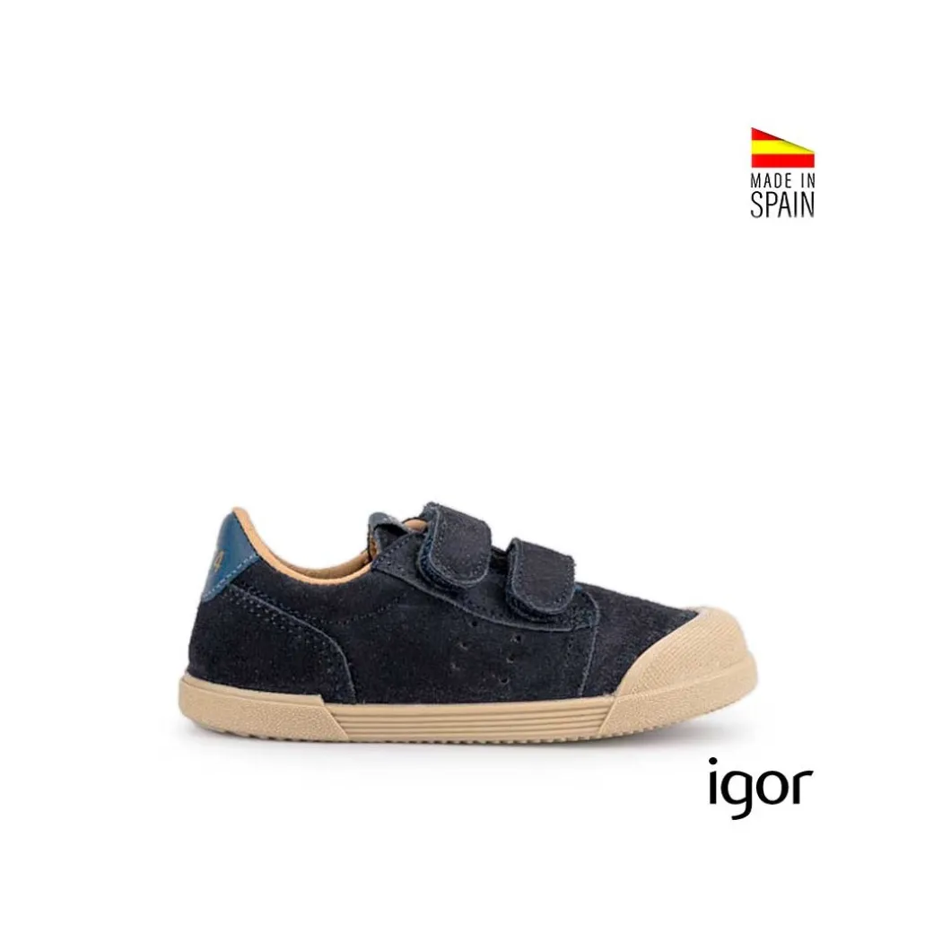 Tennis suede Igor azul marino