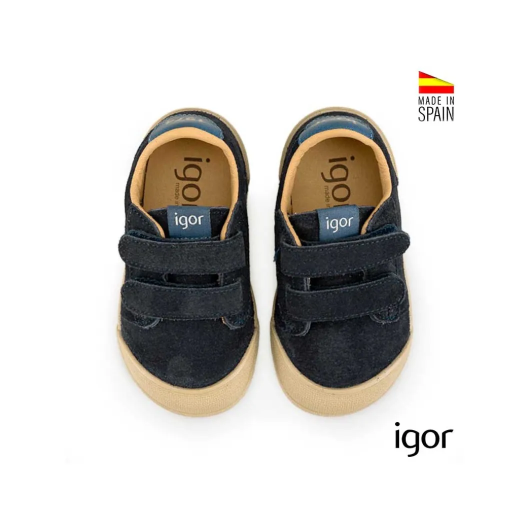 Tennis suede Igor azul marino