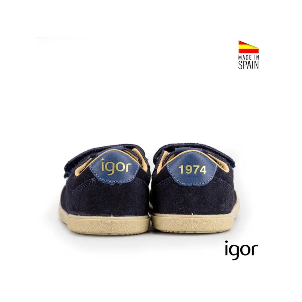 Tennis suede Igor azul marino