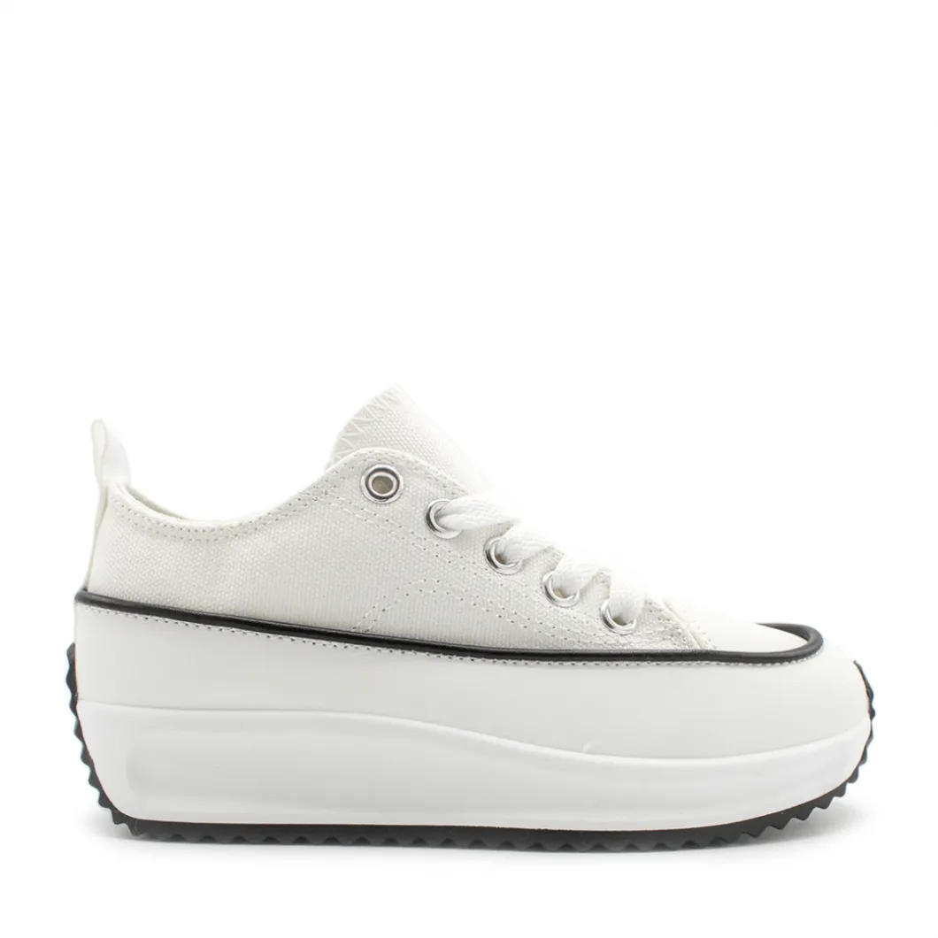 Zapatilla blanca hike plataforma