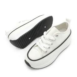 Zapatilla blanca hike plataforma