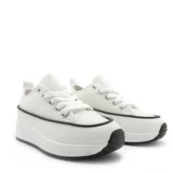 Zapatilla blanca hike plataforma