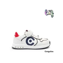 Zapatilla blanca luces Conguitos Goflex