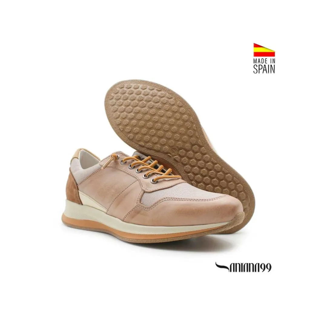 Zapatilla casual e-confort beige