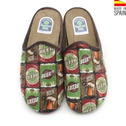 Zapatilla de casa beer marrón