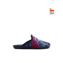 Zapatilla de casa biker azul