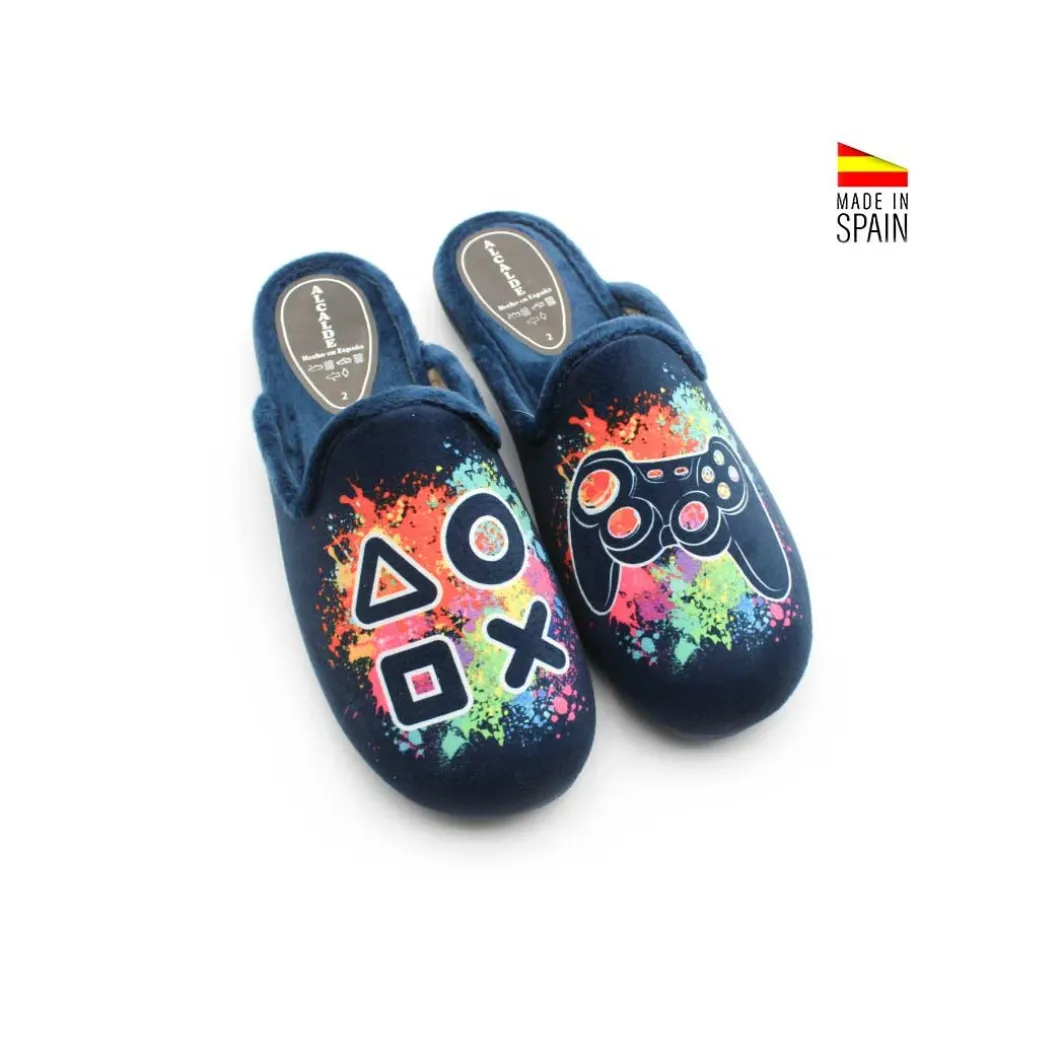 Zapatilla de casa marino destalonada gamer