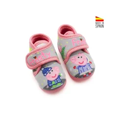 Zapatilla de casa Peppa Pig gris