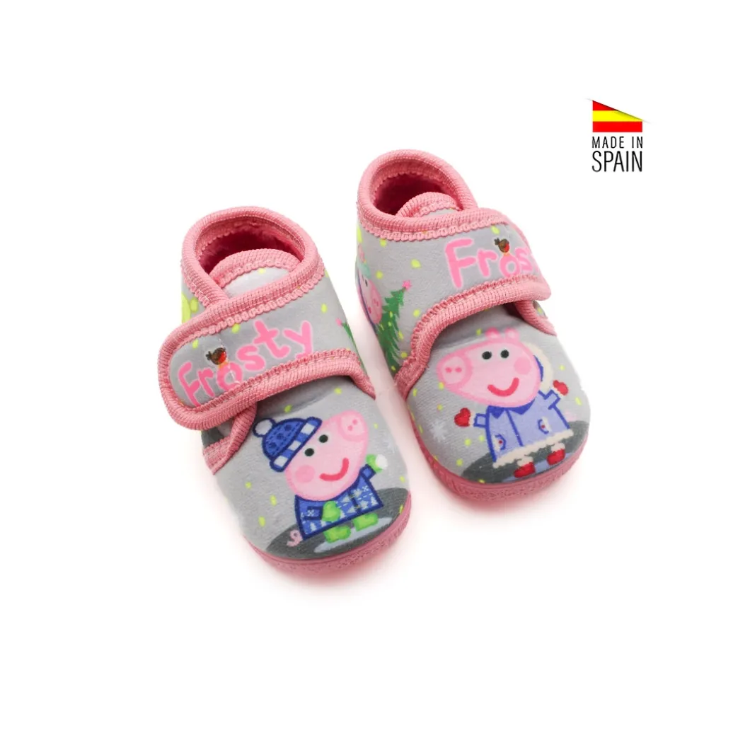 Zapatilla de casa Peppa Pig gris