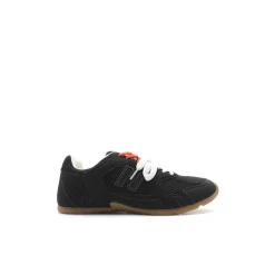 Zapatilla doble cordón negra