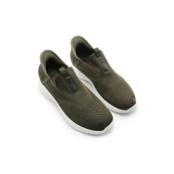 Zapatilla elástica slip on verde