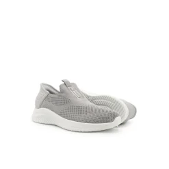Zapatilla elástica slip on gris